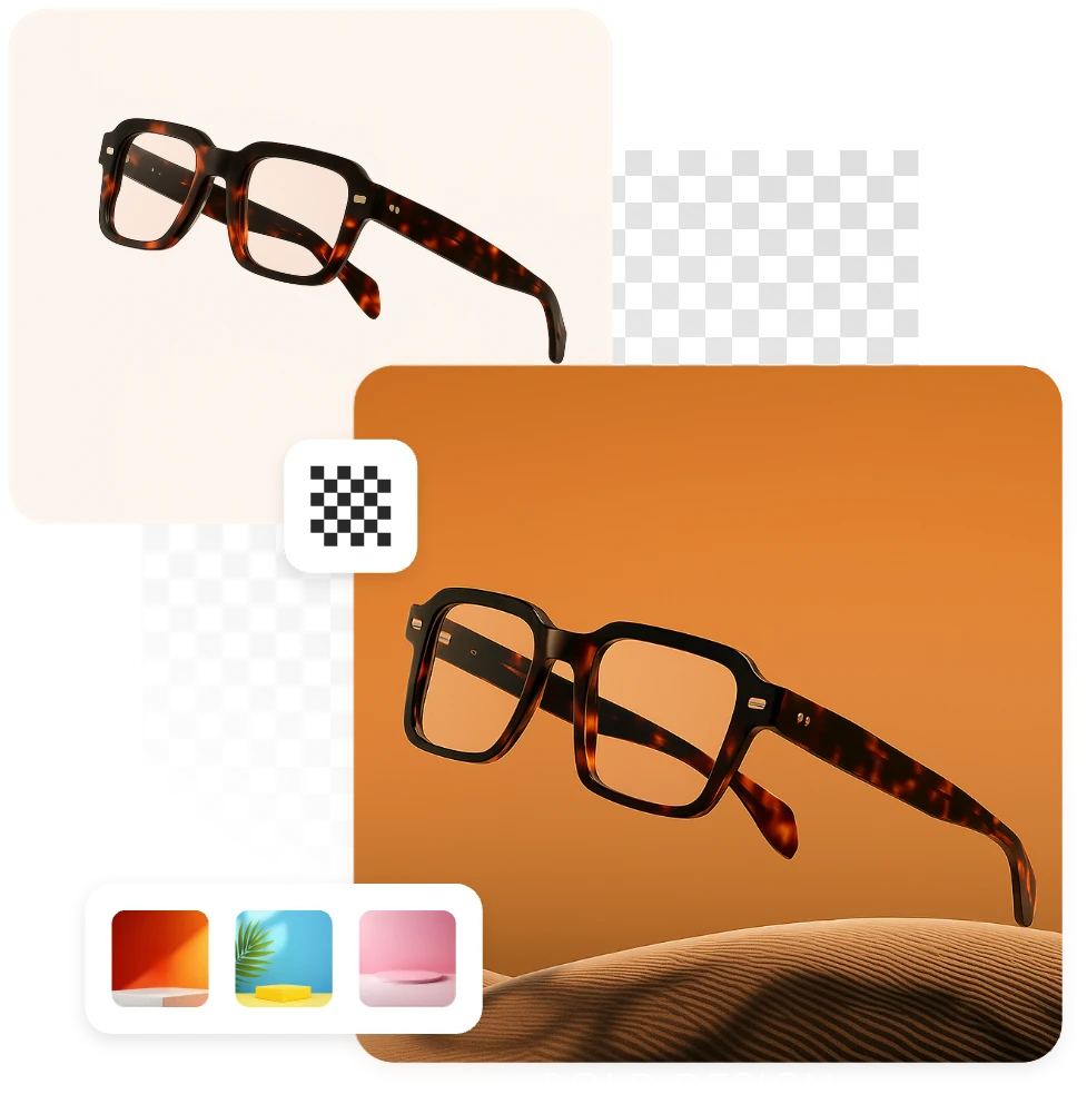 Demo of creating high-quality backgrounds for photos